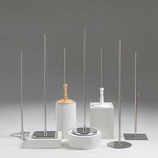 模特底座底盘配件支架童装儿童展示脚架不锈钢杆子服装店道具地台