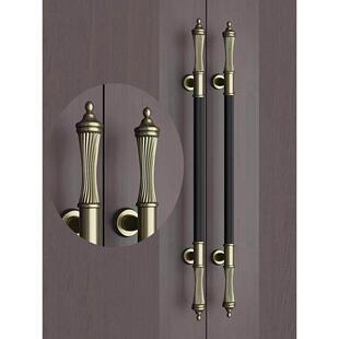 高档不锈钢玻璃门把手酒店门把手定制Ktv宴会厅对开实木门把手