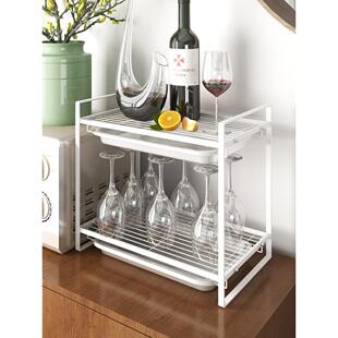 红酒杯架悬挂倒挂家用高脚杯架子水杯架沥水架置物架酒柜吧台桌面