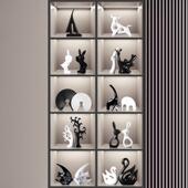 轻奢高档家居客厅摆件电视柜酒柜暴力熊红酒架餐柜装 饰品办公室