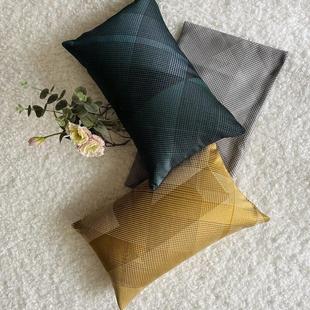 灰色新款 绿色腰枕3050抱枕护腰靠垫简约沙发靠包椅子靠枕不含芯