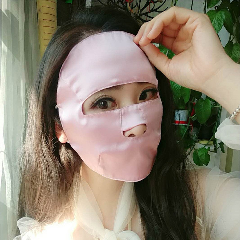 真丝防晒面罩防紫外线全脸遮阳户外脸部防护桑蚕丝丝绸口罩女夏天|ruв категории начало ежедневно, защитное оборудование, маска - от Buy2taobao.com для оказания профессиональной услуги покупки агента Taobao