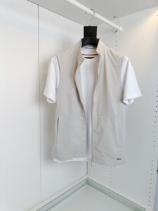 意大利LP老钱风欧美轻奢男装25春夏简约立领休闲无袖马甲夹克外套