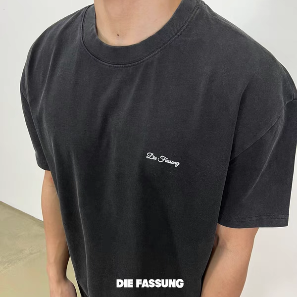 DieFassung阿苏特染复古水洗短袖