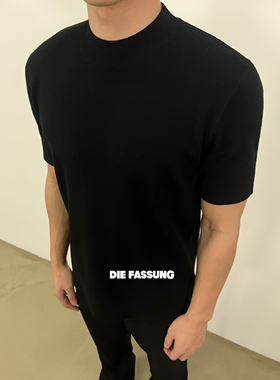 DieFassung羊毛短袖微高领SlimFit倒梯形版型细腻亲肤新贵老钱T恤