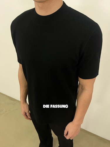 DieFassung羊毛短袖微高领SlimFit倒梯形版型细腻亲肤新贵老钱T恤