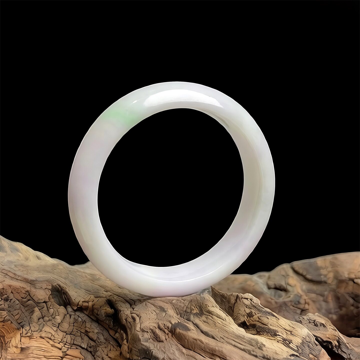 七彩云南缅甸A货天然翡翠细糯种淡春彩翡翠手镯一物一证支持复检