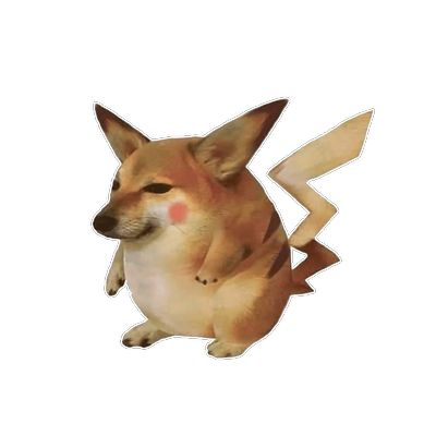 谢谢你狗子cheems皮卡丘创意车身