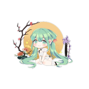 MIKU国风国潮创意贴纸初音韶华周边创意反光车门身机箱装饰贴画花