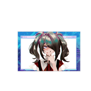 电玩女孩主播女孩重度依赖steam个性贴纸哟西二次元萌娘反光贴纸