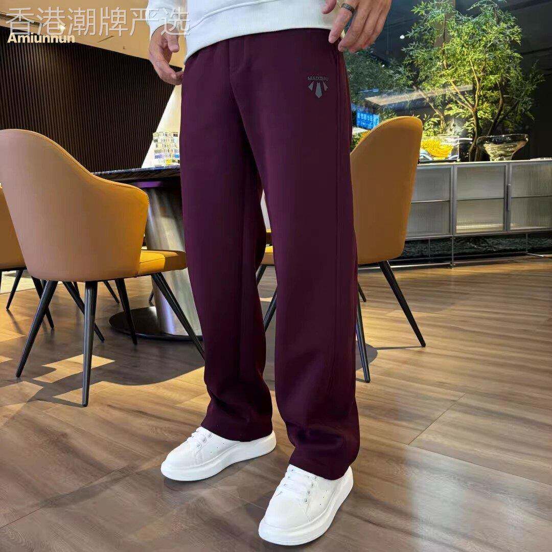 休闲裤男2026春秋新款纯色百搭垂感直筒卫裤高级感弹力宽松运动裤
