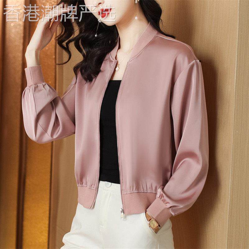 潮牌棒球服短外套女2025春秋新款时尚气质减龄修身显瘦夹克上衣服