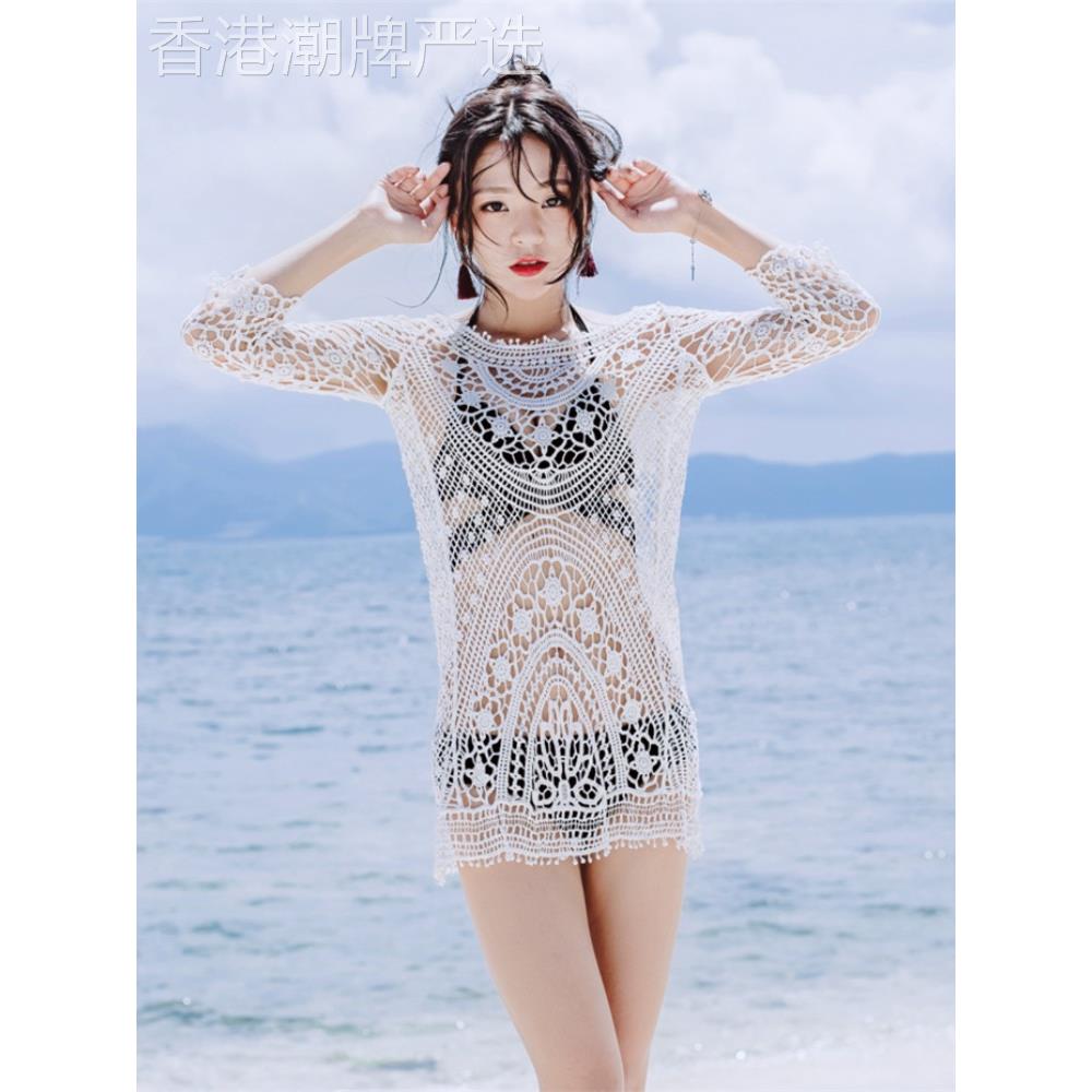 比基尼游泳衣女海边度假三件套小胸聚拢性感遮肉遮肚显瘦温泉泳装