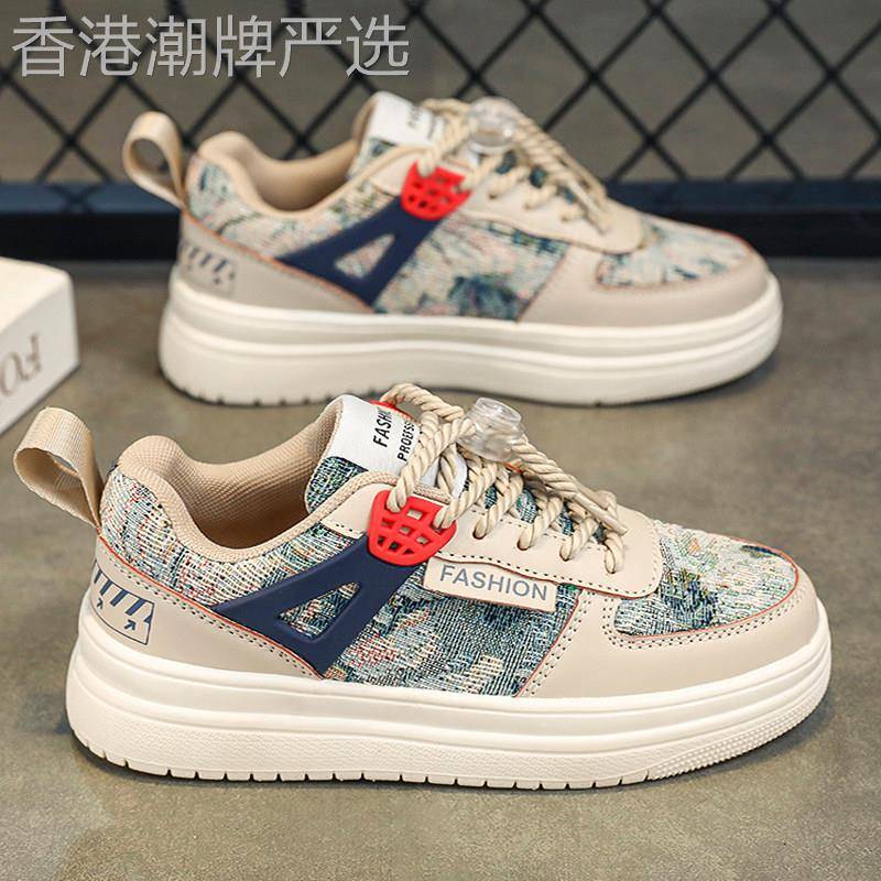 厚底帆布女鞋2025新款韩式春季热款小众多功能运动休闲球鞋