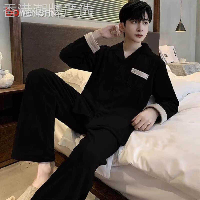 高端轻奢男士睡衣2026新款高级感海岛绒秋冬季加厚家居服男款套装