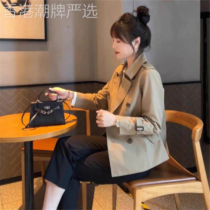 短款风衣外套女春秋季2026新款爆款高级感气质休闲小个子夹克上衣