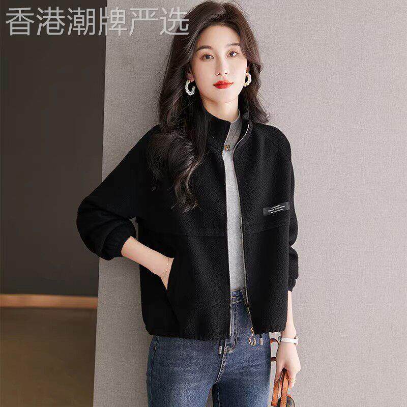时尚短款夹克女士外套春秋小个子立领棒球服洋气秋季2026新款女装