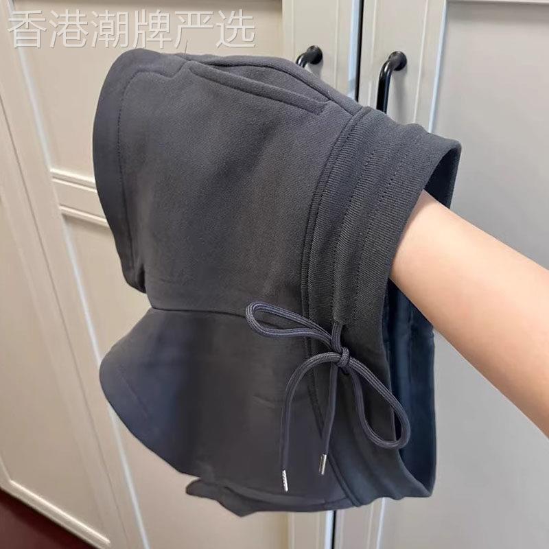 灰色运动短裤女士夏季2026欧货新款高腰卫裤外穿休闲夏日居家热裤