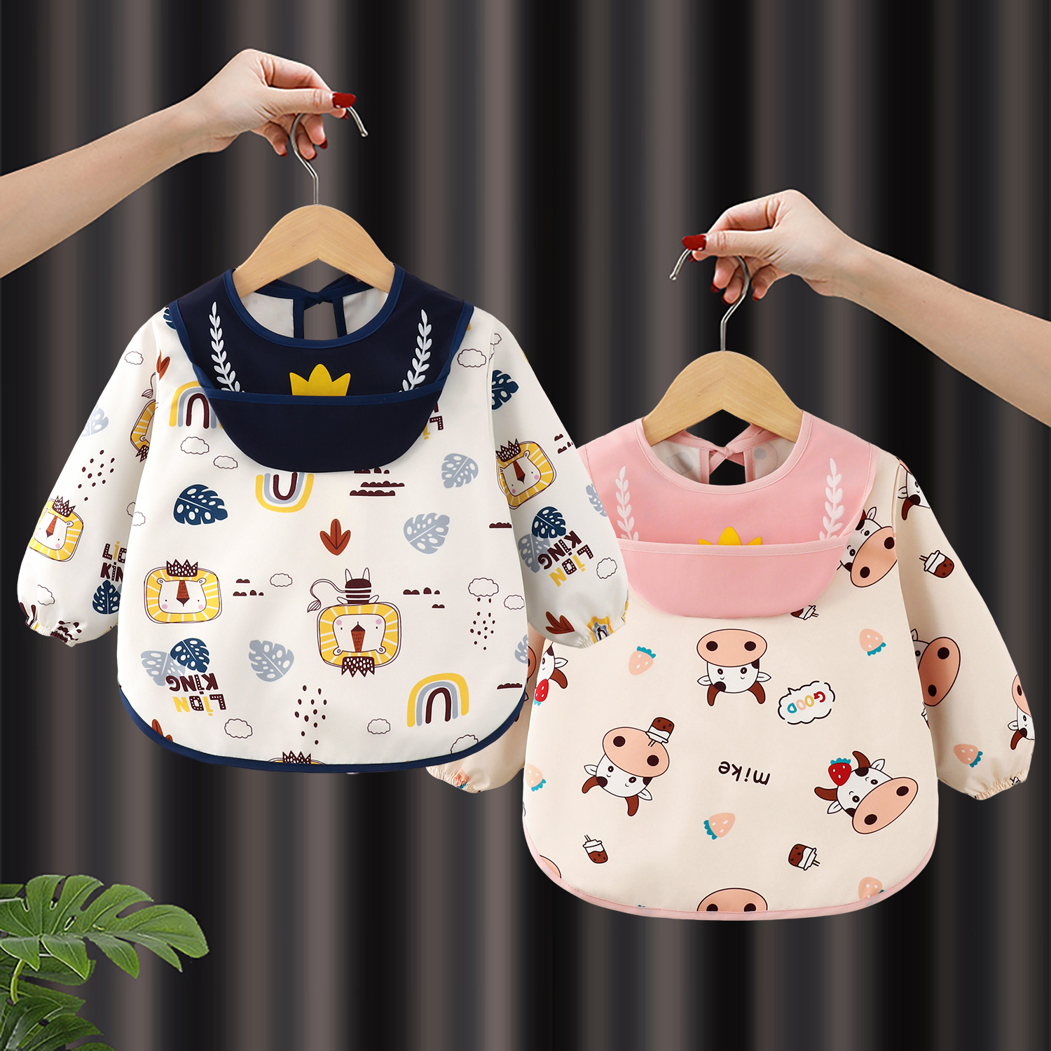 宝宝罩衣全身防水防脏辅食饭兜