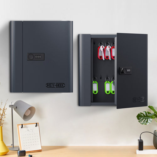 密码锁钥匙收纳盒带锁钥匙箱