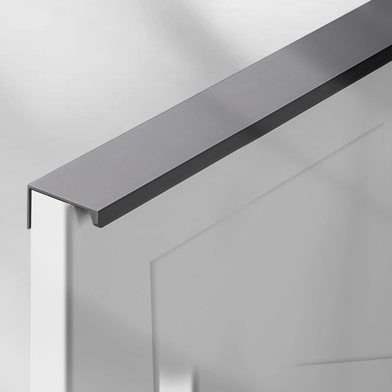 隐形拉手免打孔现代简约高档抽屉衣橱柜门暗把手黑色嵌入式极简