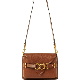 【限时折扣】Chloe蔻依 迷你棕色小牛皮斜挎开普包