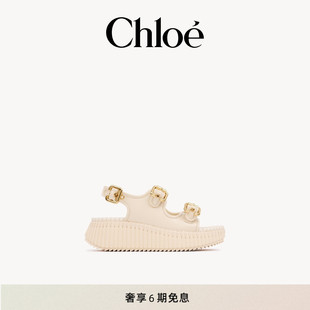 新款 Chloe蔻依26春季 新品 NAMA坡跟凉鞋 春季