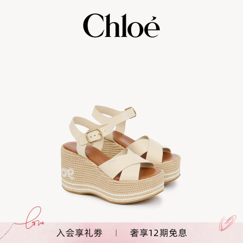 Chloe蔻依 2026新品CHLOÉ SAND坡跟凉鞋