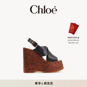 Chloe蔻依 礼物 MAXIME厚底坡跟凉鞋
