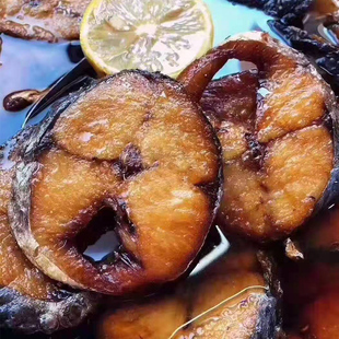 舟山特产海鱼煎糖醋烟熏马鲛鱼干鲅鱼酥鱼熟鱼排块非即食海鲜