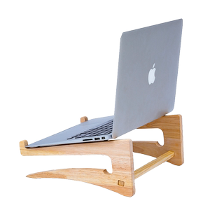 木质笔记本电脑增高支架散热悬空托架桌面便携式立式升高台游戏本折叠底座架子床上懒人简约创意托通用多功能