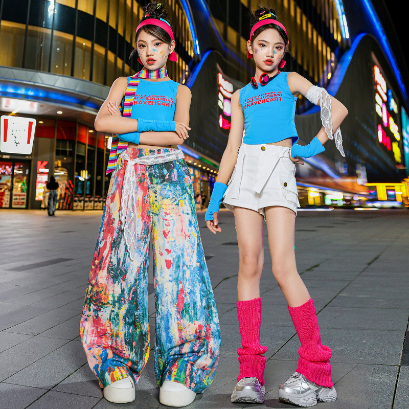 儿童hiphop街舞演出服套装