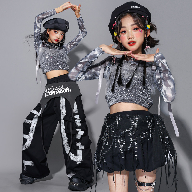 女童爵士舞演出服团jaz亮