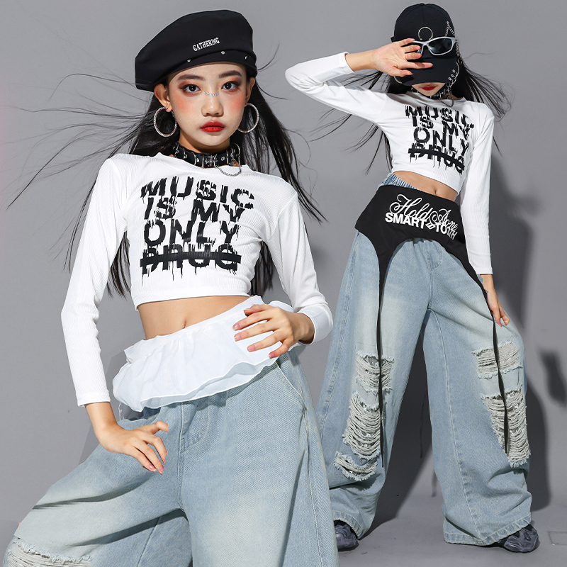 女童jaz爵士舞演出服少儿