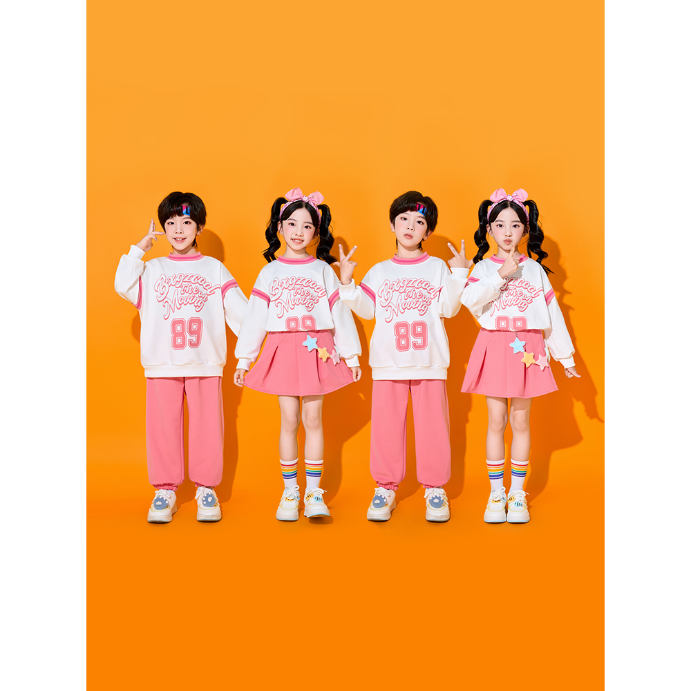 儿童演出服小学生运动会学院风啦啦操字母卫衣表演服装幼儿园秋季,童装/婴儿装/亲子装,校服/园服,淘宝优惠券,粉丝福利购,淘宝优惠卷