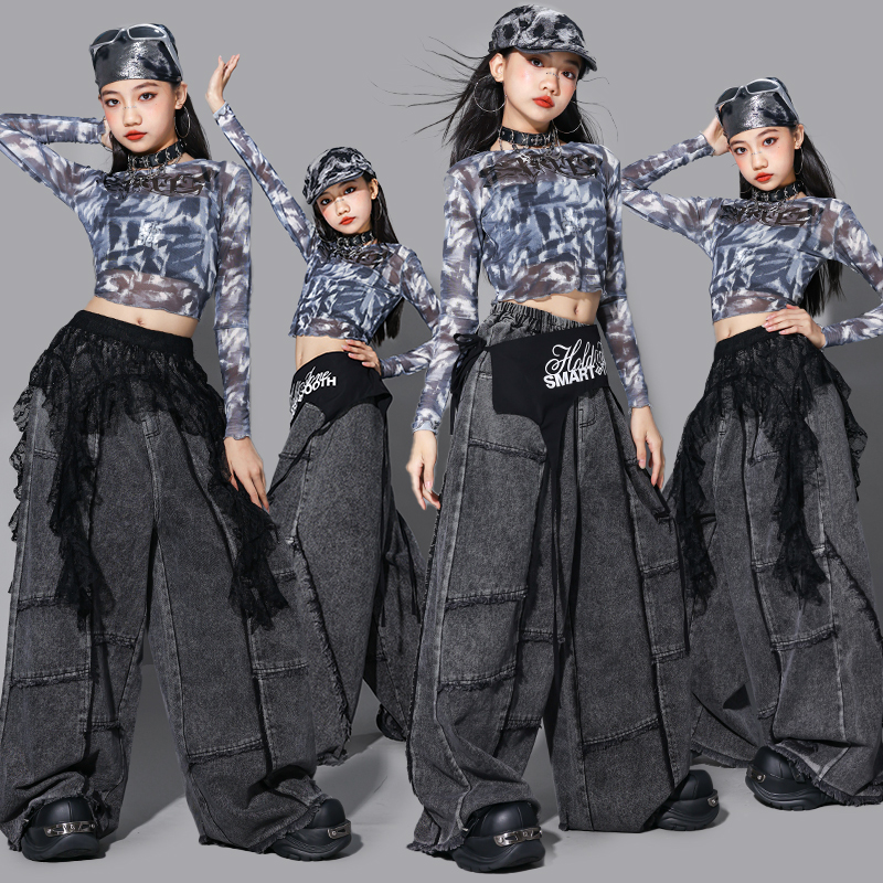 女童jaz爵士舞服装少儿练