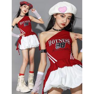 女孩炸街潮装 女童爵士舞演出服女团少儿jazz走秀套装 儿童街舞服装