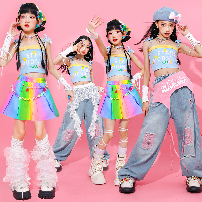 女童多巴胺爵士舞演出服儿