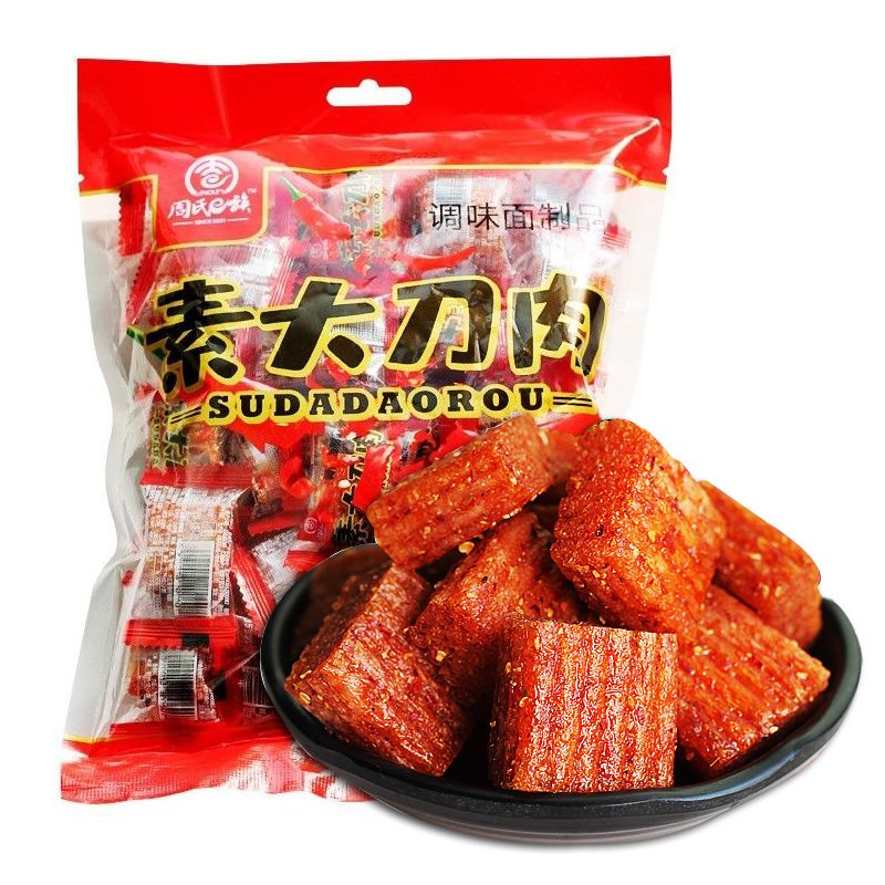 周氏e族大刀肉麻辣辣条整箱