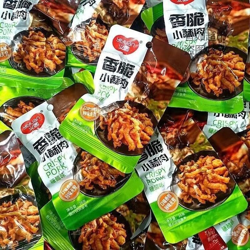 义圆香脆小酥肉鸡肉零食品小吃香辣糖醋味开袋即食袋装批发包邮
