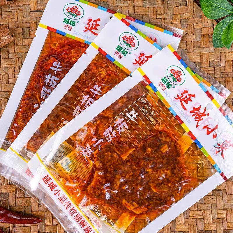 延城牛板筋延边朝鲜族风味东北特产甜辣口味干牛筋辣味零食小吃菜