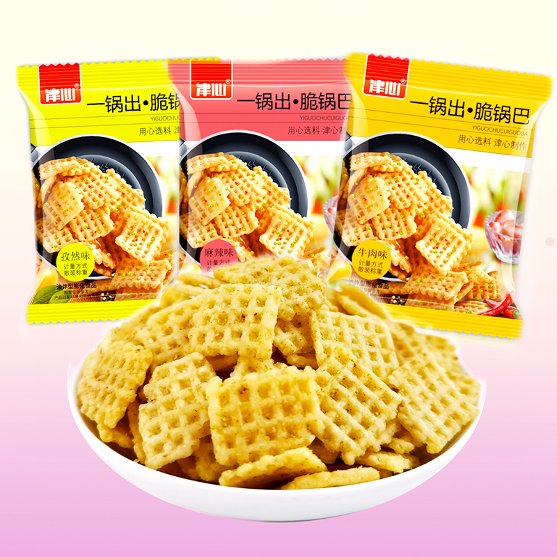 天津锅巴500g散装孜然牛肉味混搭