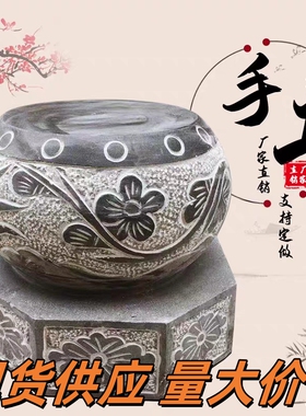 青石柱墩底座石墩子墩垫基石墩石雕柱皮圆墩空心石柱柱顶石包柱石