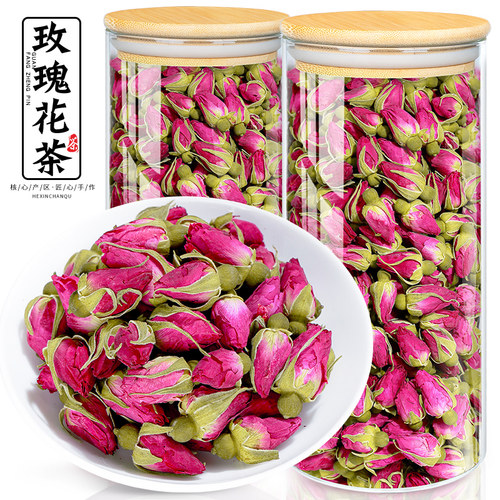 玻璃罐装-玫瑰花茶-重瓣玫瑰花