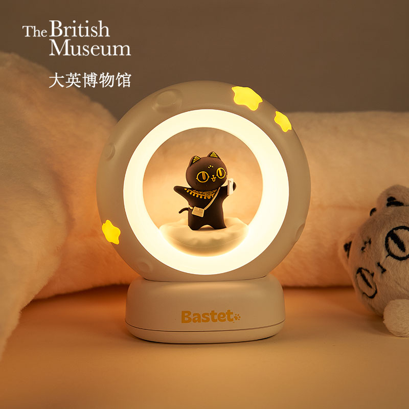 大英博物馆巴斯特系列萌猫月球灯