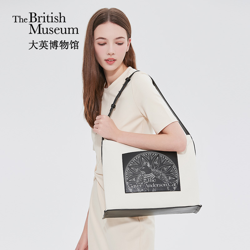 大英博物馆安德森猫单肩包帆布包