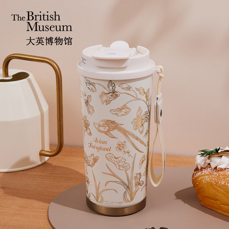 大英博物馆东方梦境系列灵羽芳地便携咖啡保温杯生日礼物女生