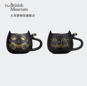大英博物馆文创盖亚·安德森猫喵陶瓷杯水杯可爱卡通儿童节礼物