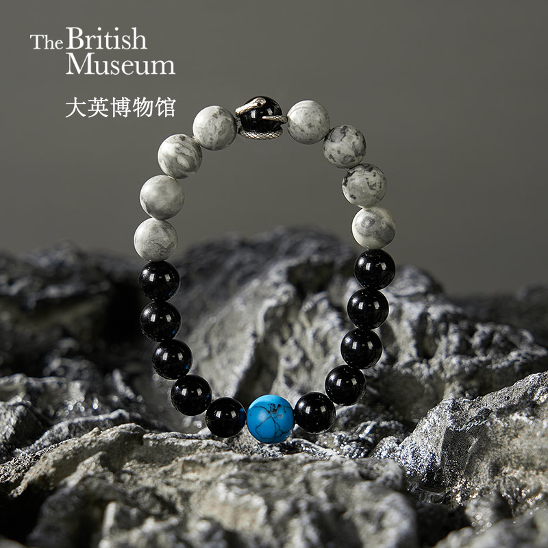 大英博物馆埃及系列灵蛇献瑞行走的地图手链高级感七夕礼物送男友