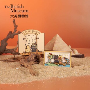 大英博物馆Bastet X B.Duck小黄鸭系列木质可动冰箱贴